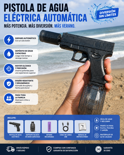 Pistola de Agua Eléctrica Automática